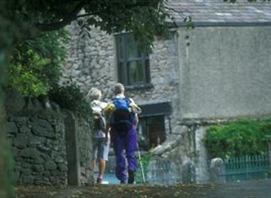 walkers in Lune Valley